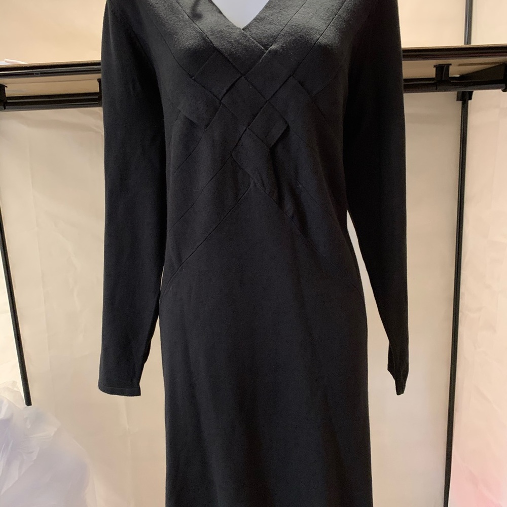 Lane Bryant Body-Con Sweater w/ Woven Bodice